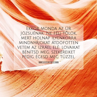 Józsué 11:6 Bibliai vers magyarázata
