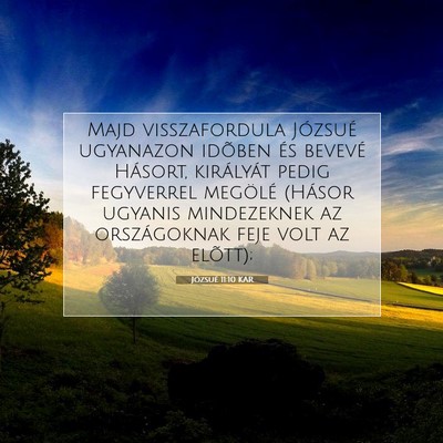 Józsué 11:10 Bibliai vers magyarázata