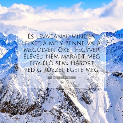 Józsué 11:11 Bibliai vers magyarázata