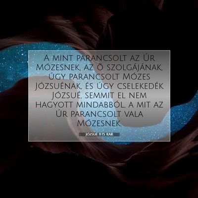 Józsué 11:15 Bibliai vers magyarázata