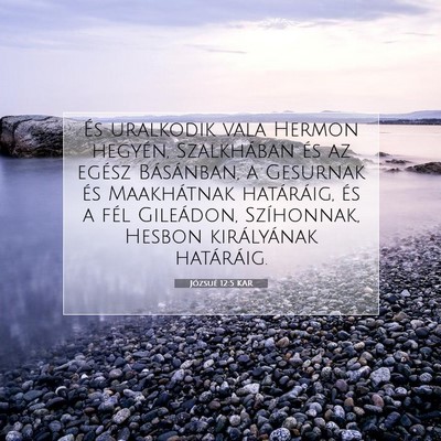Józsué 12:5 Bibliai vers magyarázata