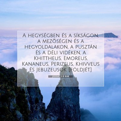 Józsué 12:8 Bibliai vers magyarázata