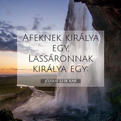 Józsué 12:18 Bibliai vers magyarázata