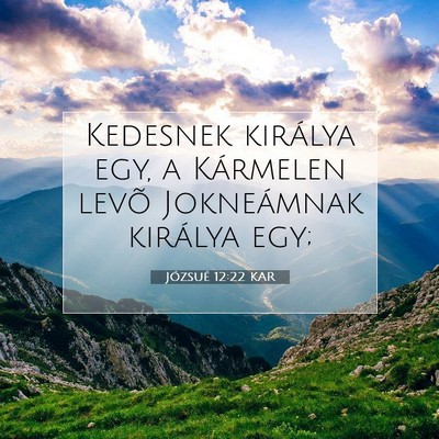 Józsué 12:22 Bibliai vers magyarázata
