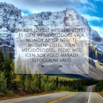 Józsué 13:1 Bibliai vers magyarázata