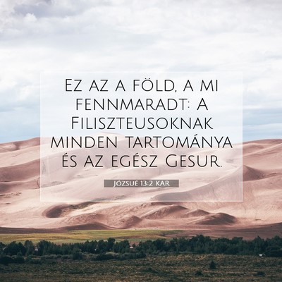 Józsué 13:2 Bibliai vers magyarázata
