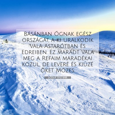 Józsué 13:12 Bibliai vers magyarázata