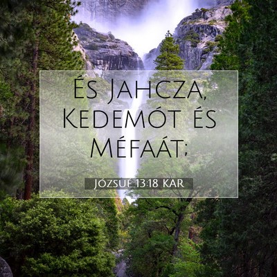 Józsué 13:18 Bibliai vers magyarázata