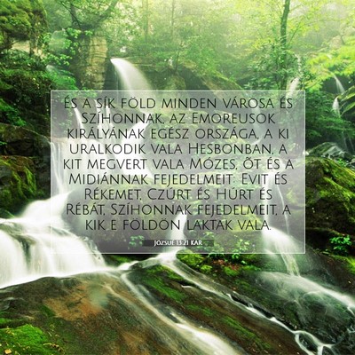 Józsué 13:21 Bibliai vers magyarázata