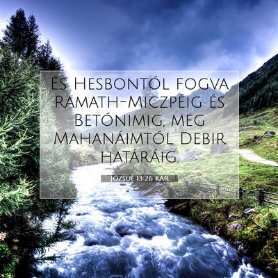 Józsué 13:26 Bibliai vers magyarázata