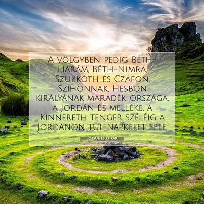 Józsué 13:27 Bibliai vers magyarázata