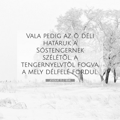 Józsué 15:2 Bibliai vers magyarázata
