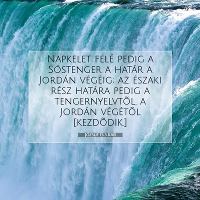 Józsué 15:5 Bibliai vers magyarázata