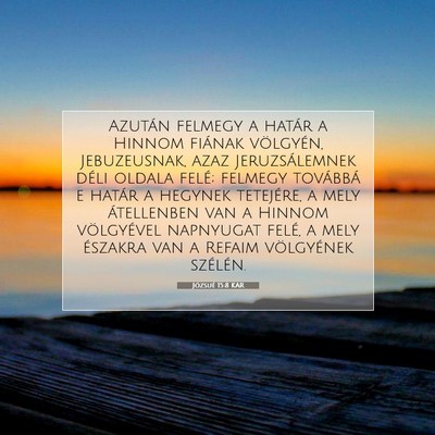 Józsué 15:8 Bibliai vers magyarázata