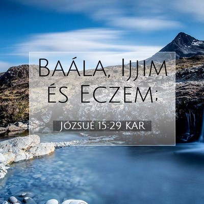 Józsué 15:29 Bibliai vers magyarázata