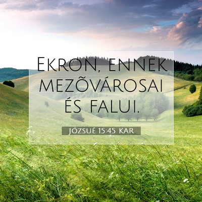 Józsué 15:45 Bibliai vers magyarázata