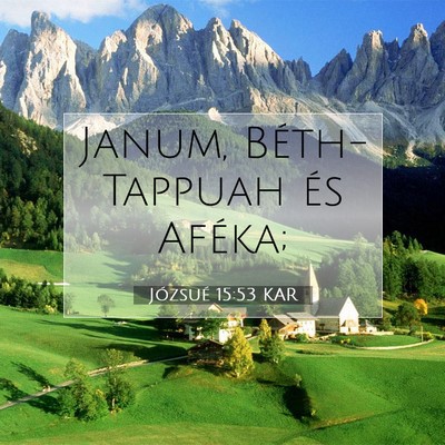 Józsué 15:53 Bibliai vers magyarázata