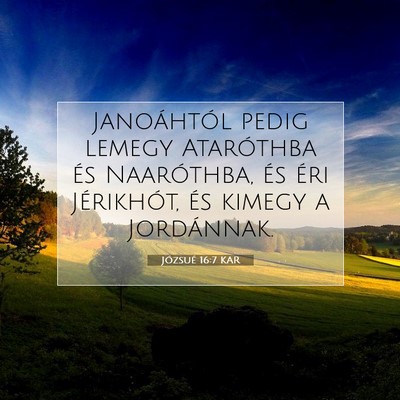 Józsué 16:7 Bibliai vers magyarázata