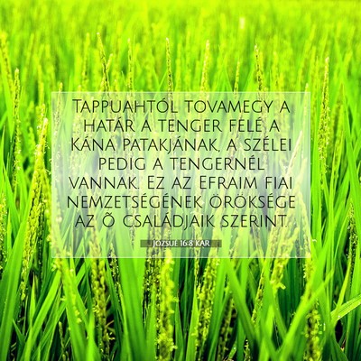 Józsué 16:8 Bibliai vers magyarázata