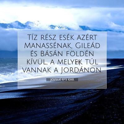 Józsué 17:5 Bibliai vers magyarázata