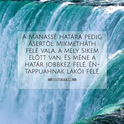 Józsué 17:7 Bibliai vers magyarázata