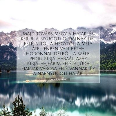 Józsué 18:14 Bibliai vers magyarázata
