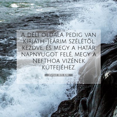 Józsué 18:15 Bibliai vers magyarázata