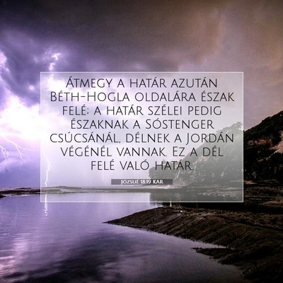 Józsué 18:19 Bibliai vers magyarázata