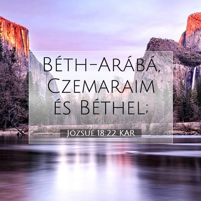 Józsué 18:22 Bibliai vers magyarázata