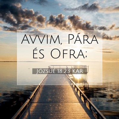 Józsué 18:23 Bibliai vers magyarázata