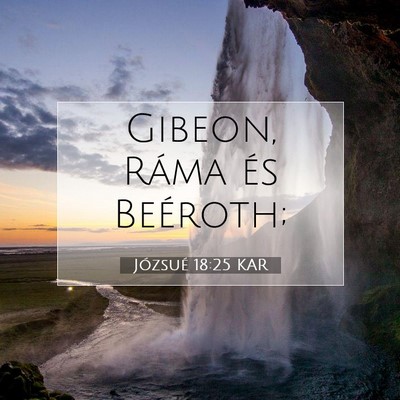 Józsué 18:25 Bibliai vers magyarázata
