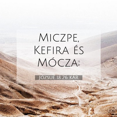 Józsué 18:26 Bibliai vers magyarázata