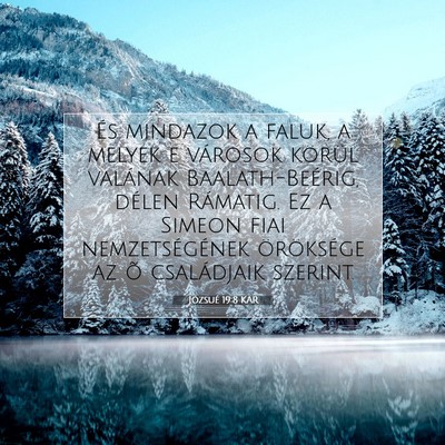 Józsué 19:8 Bibliai vers magyarázata