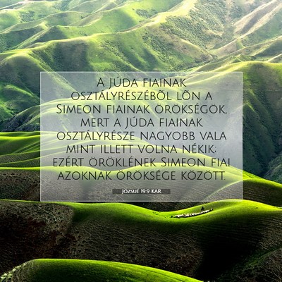 Józsué 19:9 Bibliai vers magyarázata