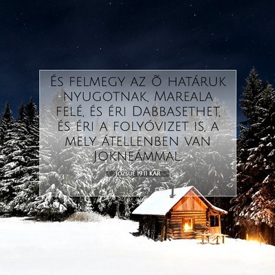Józsué 19:11 Bibliai vers magyarázata