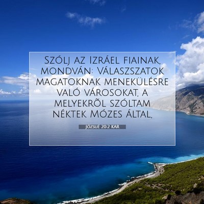 Józsué 20:2 Bibliai vers magyarázata