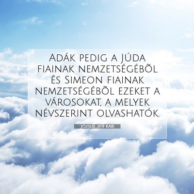 Józsué 21:9 Bibliai vers magyarázata