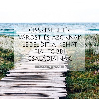 Józsué 21:26 Bibliai vers magyarázata