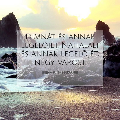 Józsué 21:35 Bibliai vers magyarázata