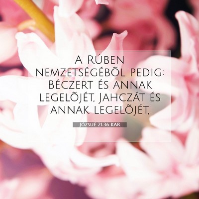Józsué 21:36 Bibliai vers magyarázata