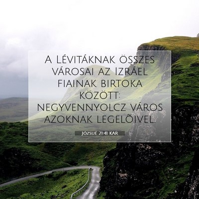 Józsué 21:41 Bibliai vers magyarázata