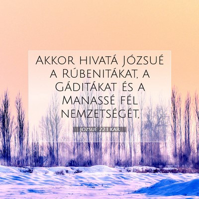 Józsué 22:1 Bibliai vers magyarázata