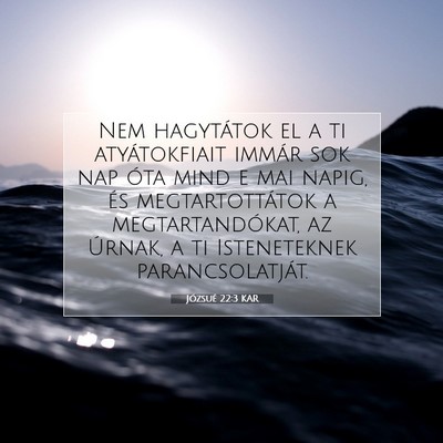 Józsué 22:3 Bibliai vers magyarázata