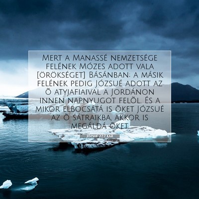 Józsué 22:7 Bibliai vers magyarázata