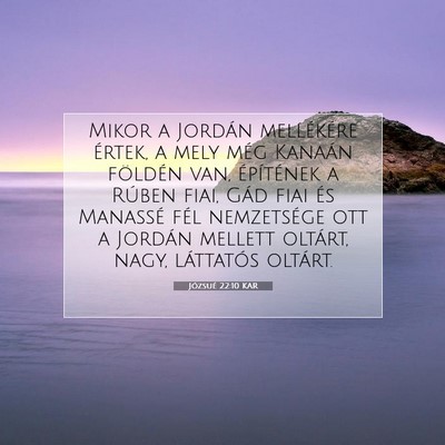Józsué 22:10 Bibliai vers magyarázata
