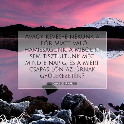 Józsué 22:17 Bibliai vers magyarázata