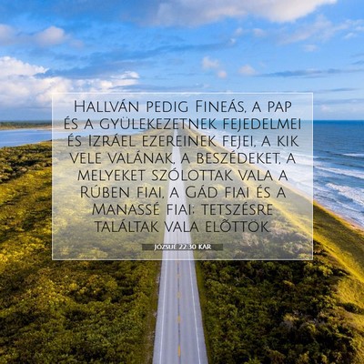 Józsué 22:30 Bibliai vers magyarázata