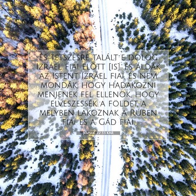 Józsué 22:33 Bibliai vers magyarázata