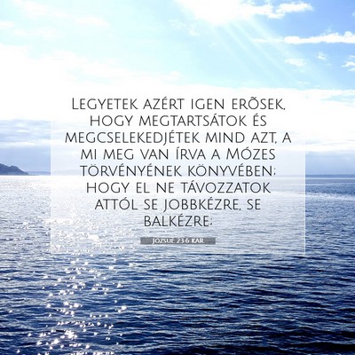 Józsué 23:6 Bibliai vers magyarázata