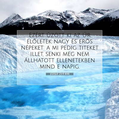 Józsué 23:9 Bibliai vers magyarázata